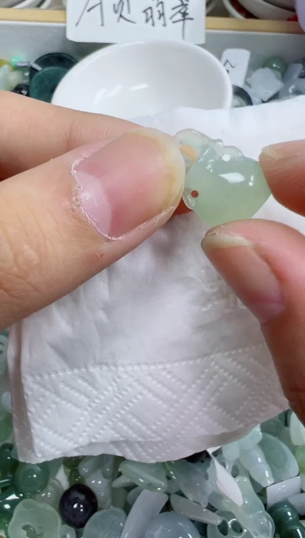 散珠翡翠274号链接，A货翡翠