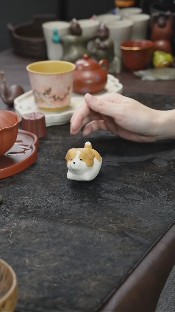 九隐茶器紫砂修狗