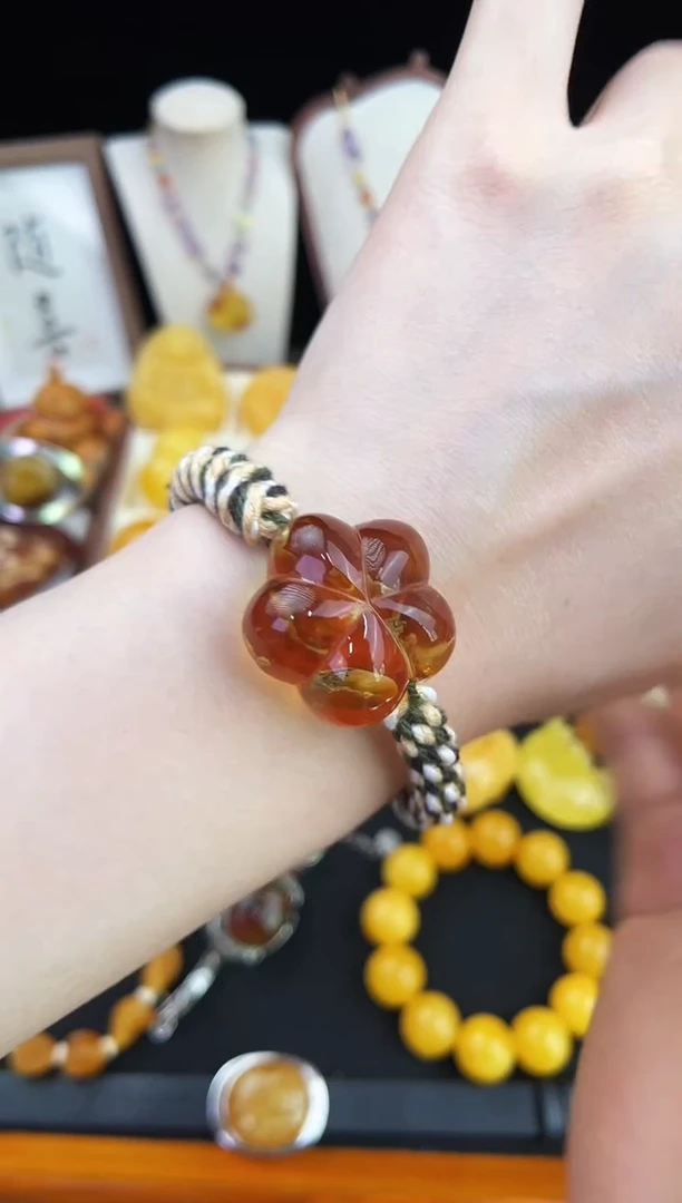琥珀未镶嵌珠宝奇石柒月
