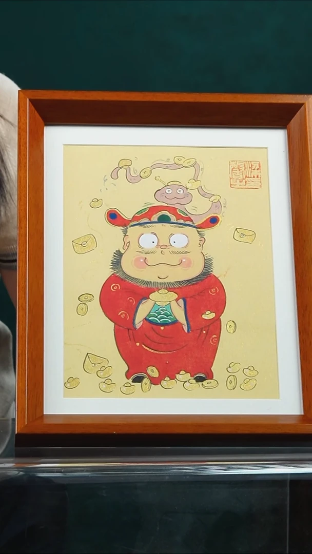 书法s14-钟馗-10寸小摆台作品实木