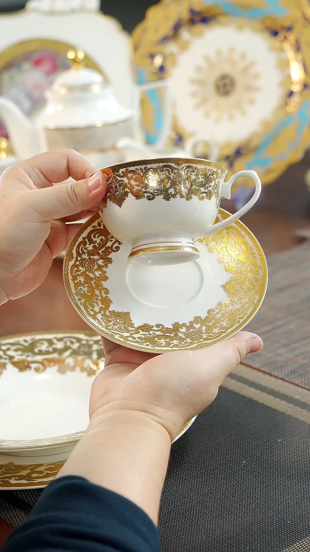 【闪购商品】瓷片200cc咖啡杯碟 福利价