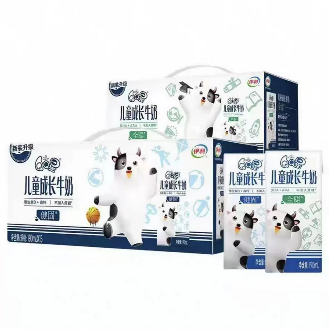 【12月产】伊利QQ星儿童成长牛奶 190ml*15