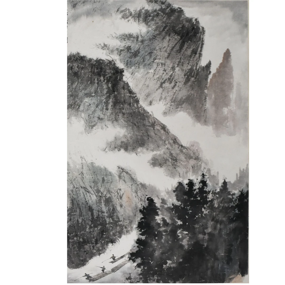 HM5127 武夷放舟图 68×47 纸本立轴 2.9平尺