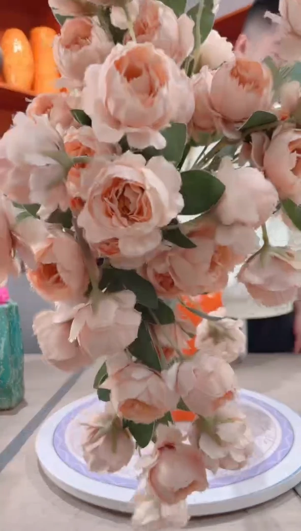 【闪购商品】瓶十支藕粉色 陶瓷花瓶