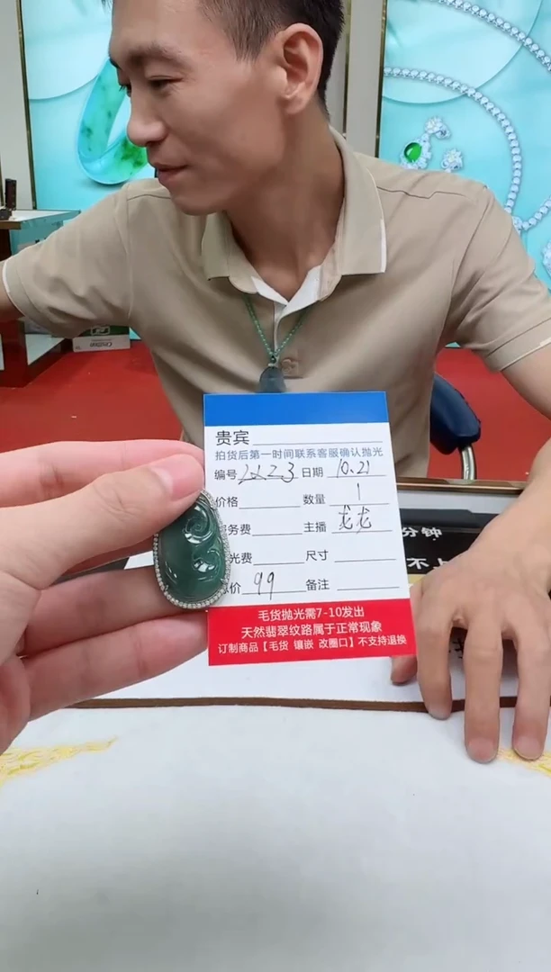 颈饰未镶嵌翡翠LX23翡翠吊坠-多样性发其一