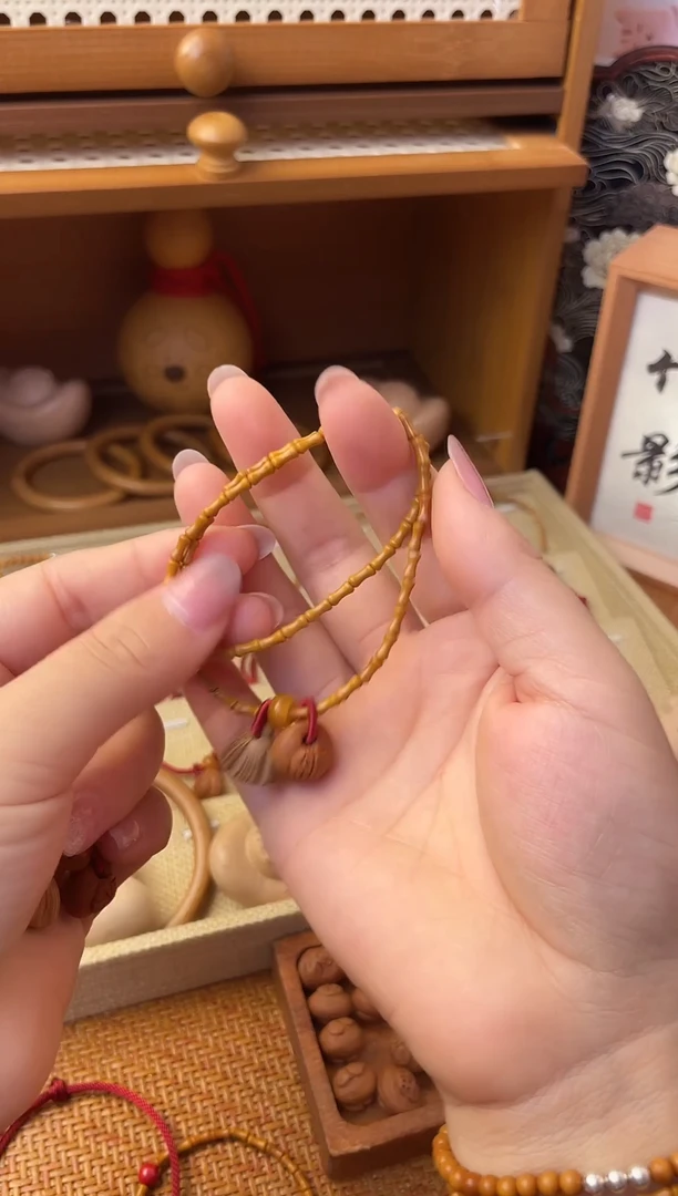 手串/手链核桃竹节手串一物一拍好运连连款双圈