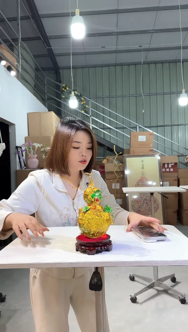 琉璃优选花瓶花器L-早8