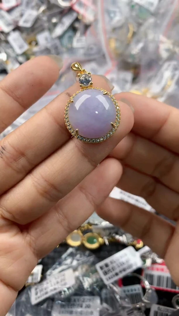 银S925镶嵌戒指翡翠555      6