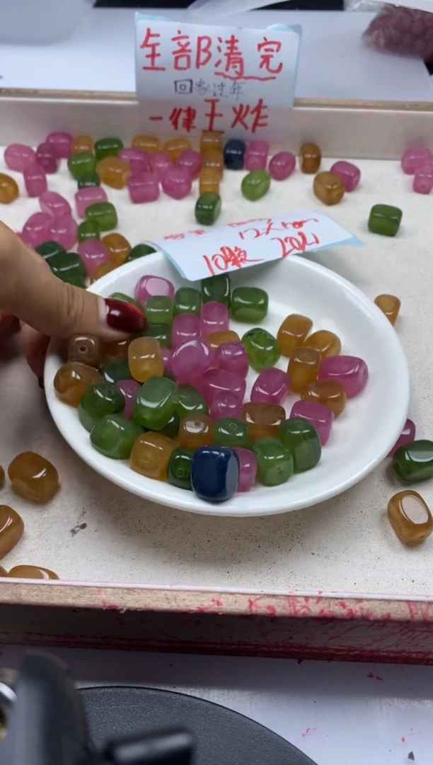 【闪购商品】碧玺颈饰未镶嵌w2299碧玺随形12mm*10颗