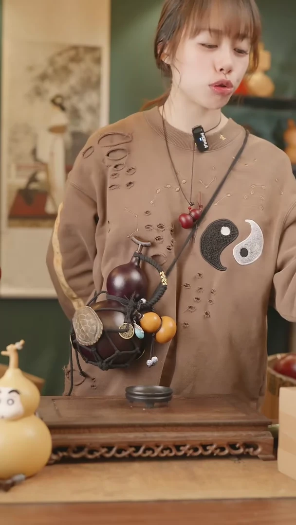 【闪购商品】318号精品天然大漆工艺防渗内胆酒葫芦~