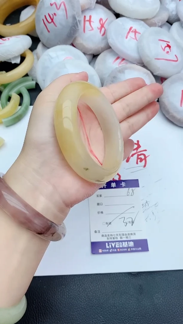 未镶嵌手镯石英质玉68+59/60