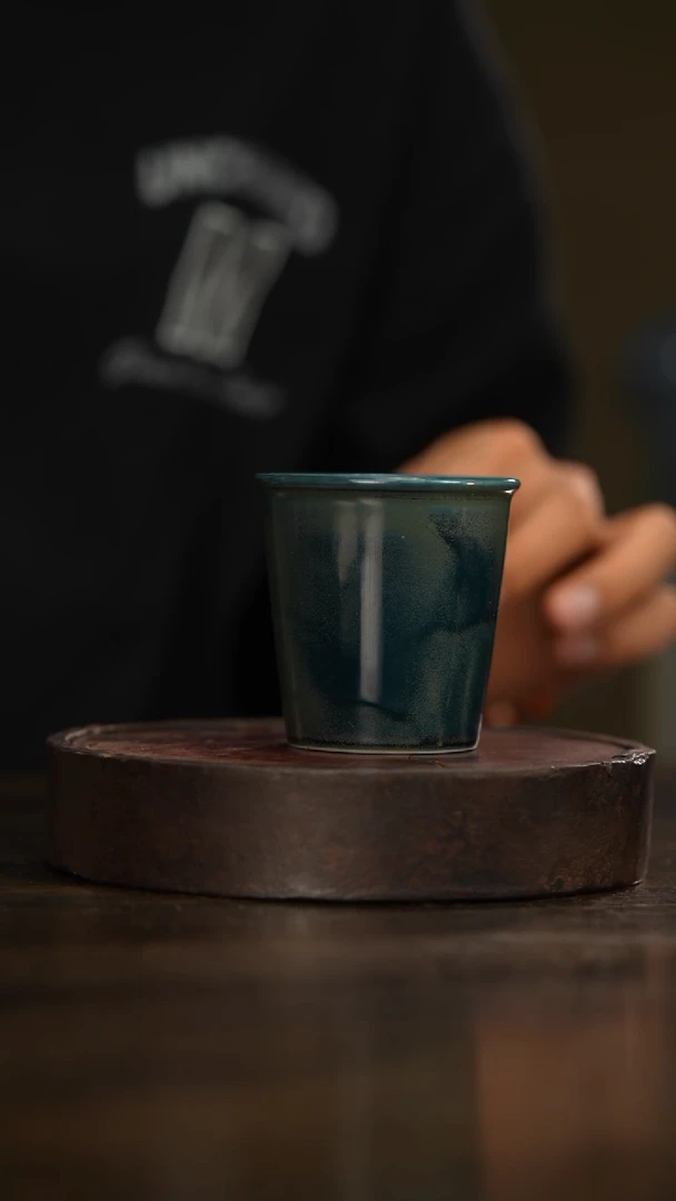 1柴房陶瓷柴烧可乐杯