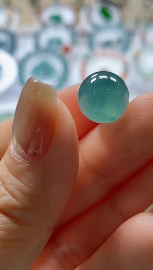 未镶嵌定制翡翠0500602105（卡十二左右圆珠）