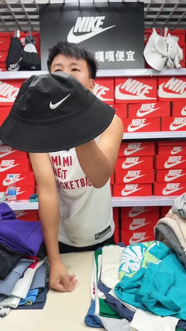 盆帽/渔夫帽耐克正品渔夫帽子