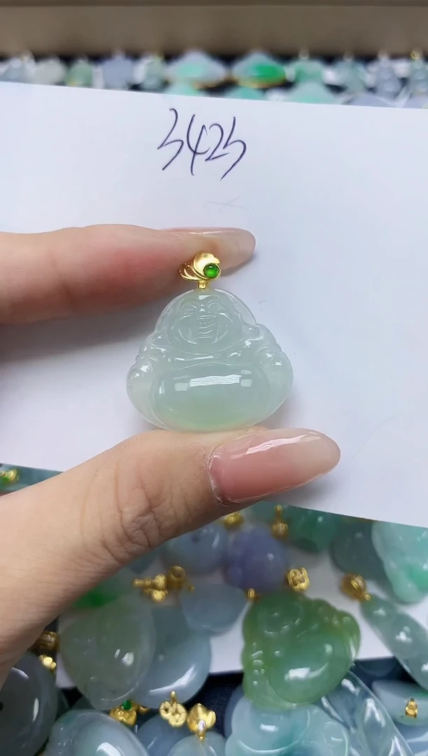 翡翠未镶嵌颈饰天然缅甸翡翠A货