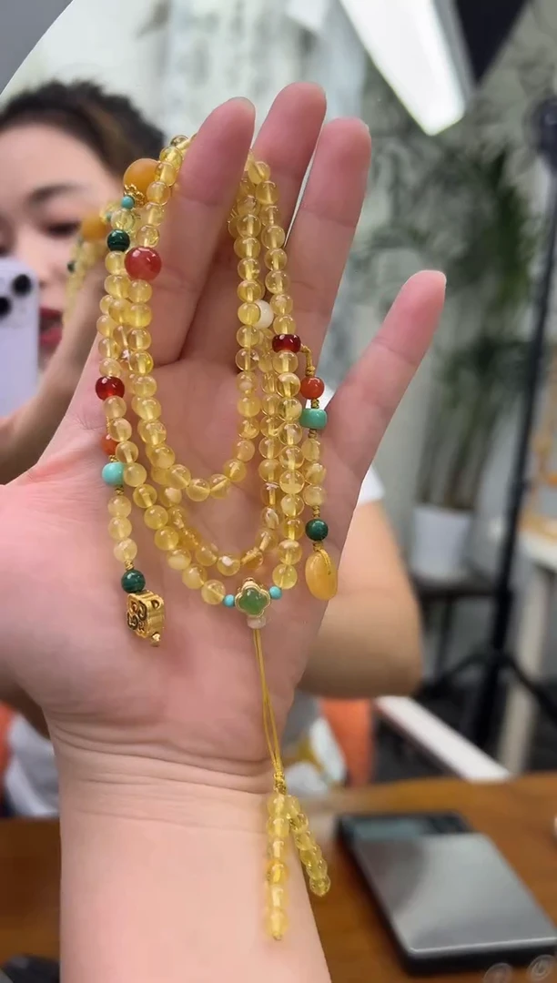 裸石琥珀未镶嵌蜜蜡项链多样性发一条