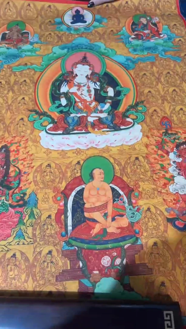 卷轴画龙妹的唐卡tk16