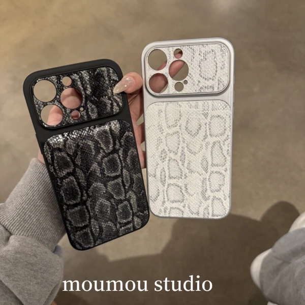 诚星泽秒变17轻奢蛇皮纹适用苹果17PROMAX手机壳16pro/15保护套14