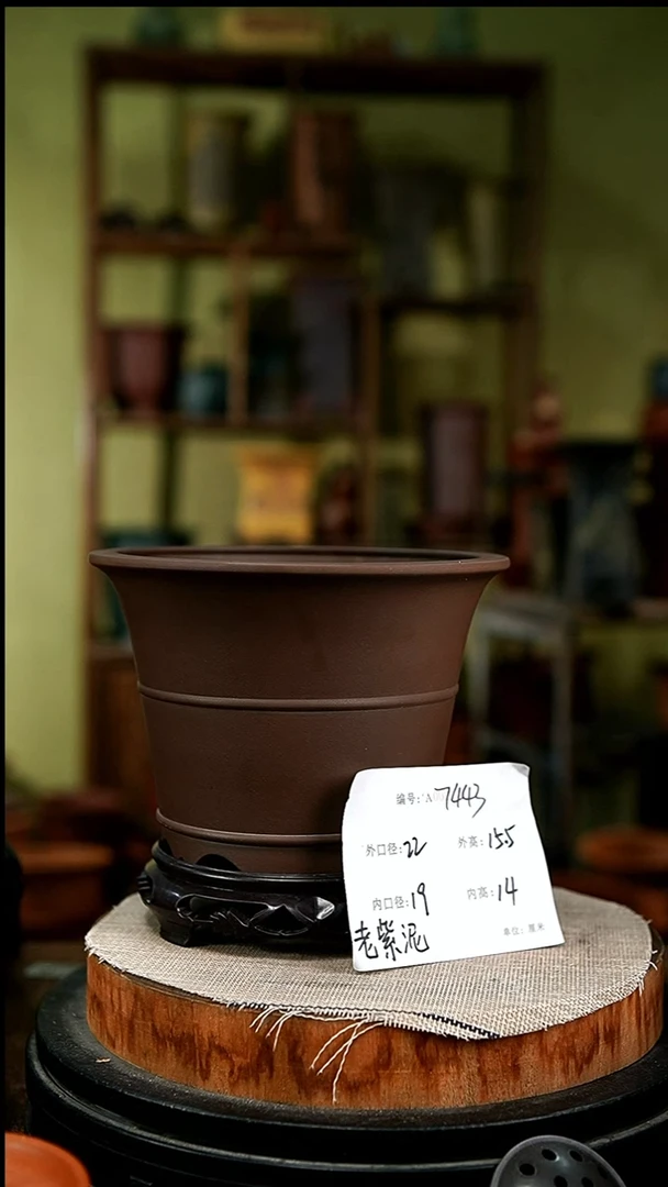 紫砂花盆花卉园艺7443+s