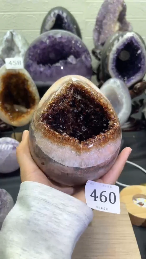 未镶嵌大型摆件（非配饰）紫晶460号龙蛋