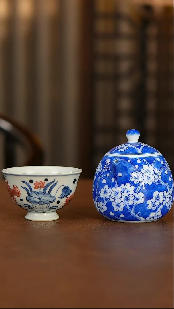 【闪购商品】杯陈掌柜元宵手工手绘茶器