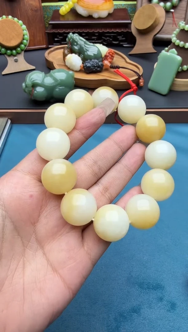 未镶嵌手串和田玉qmt20