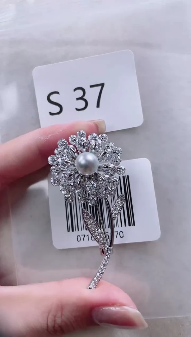 【闪购商品】海水珍珠胸针未镶嵌S37