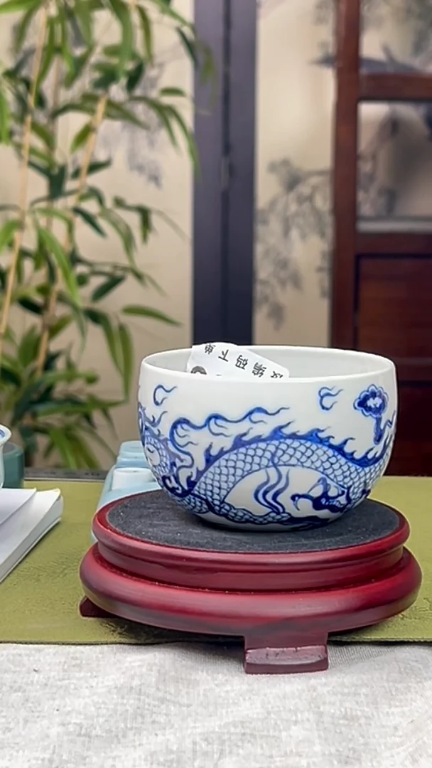 瓷片景德镇毛仔柴窑杯