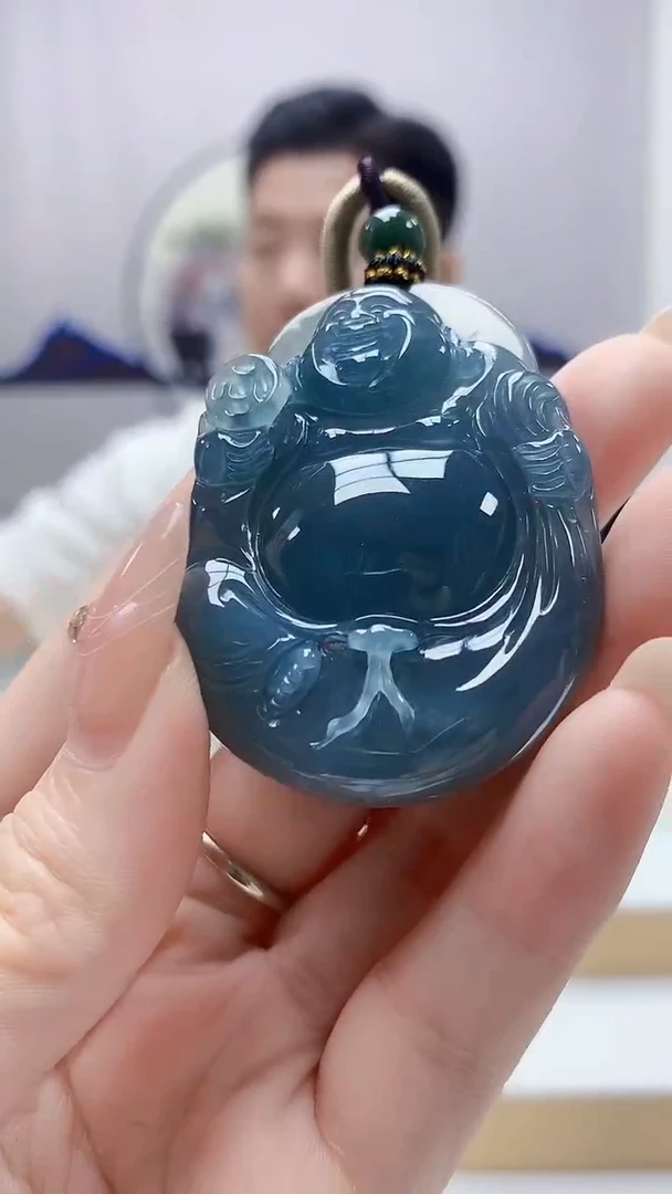 未镶嵌定制翡翠4917DD-毛货挂件51