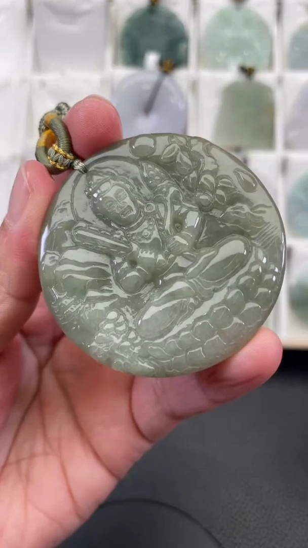 颈饰未镶嵌翡翠天然缅甸翡翠A货526