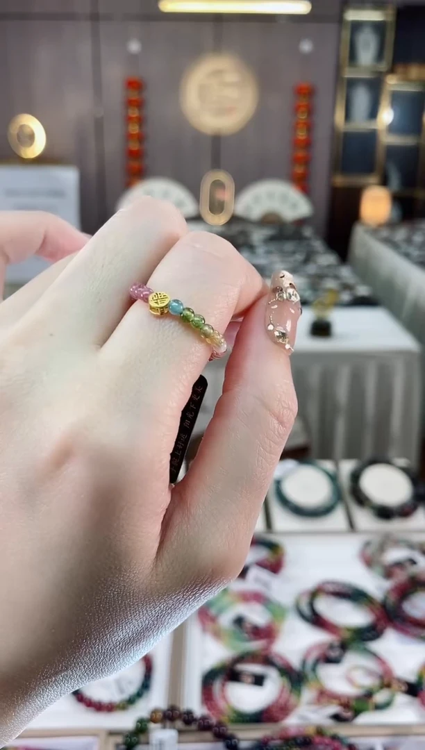 【闪购商品】碧玺戒指未镶嵌碧玺dan多样性发货一条