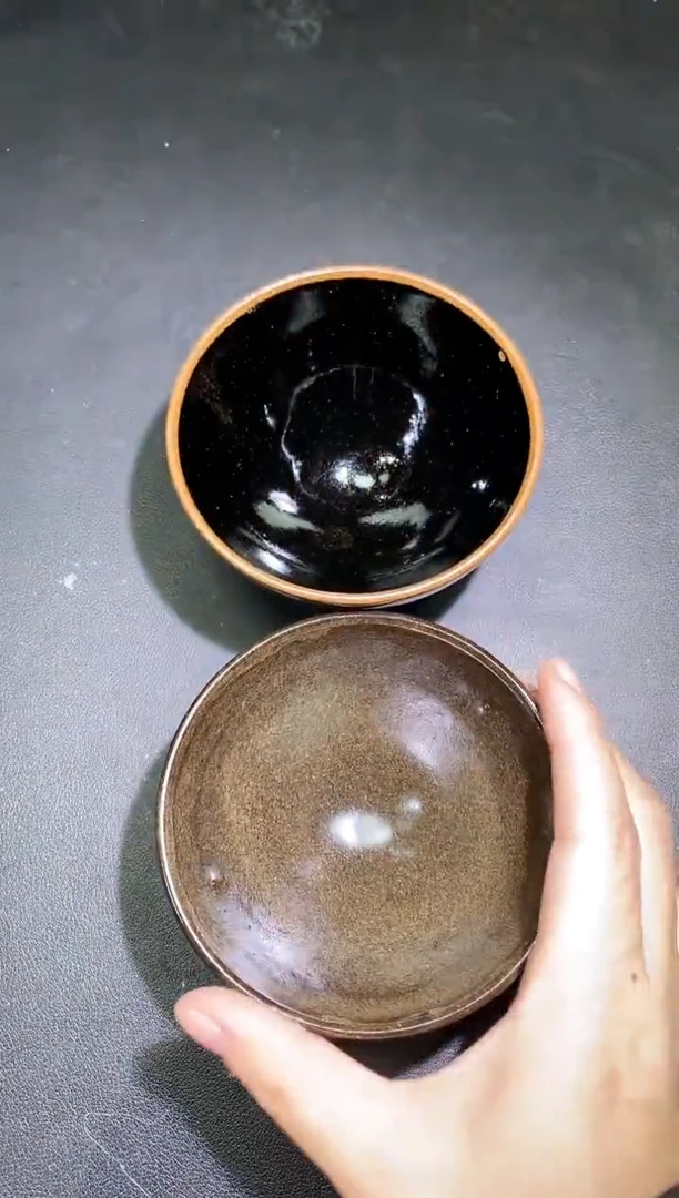 茶盏20两只微瑕