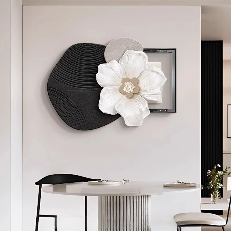 极简风电表箱装饰画配电箱遮挡挂画高级感花卉电闸盒强弱电箱壁画