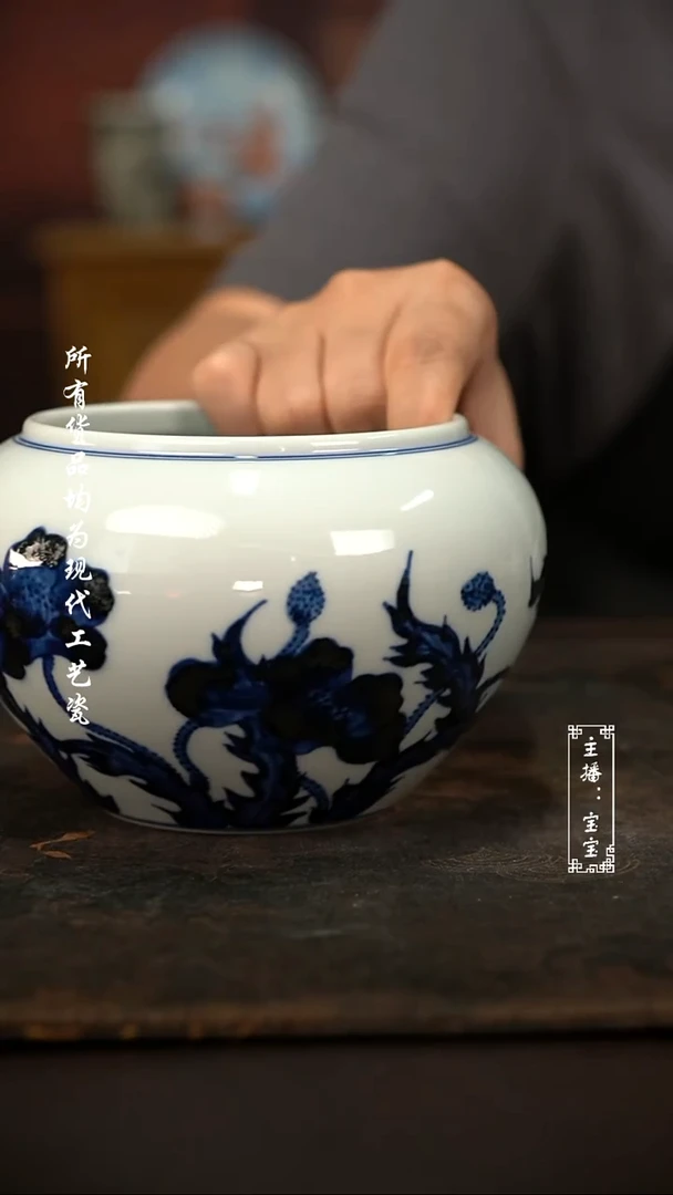 微瑕福利现代瓷 气 虞美人水洗500c