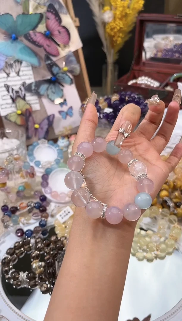 【闪购商品】水晶手链未镶嵌多样性发货颜色微差发其一