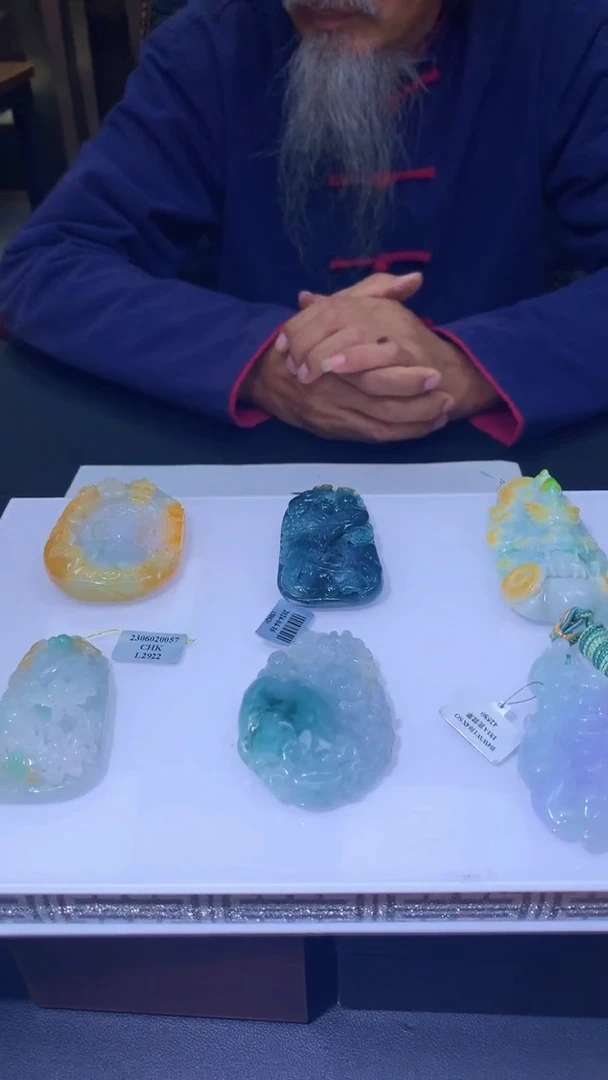 【闪购商品】定制翡翠未镶嵌1091hn-毛货挂件2