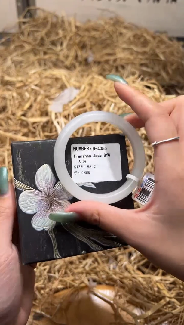 未镶嵌手镯石英质玉B4055HE