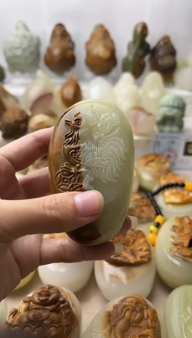 石材古青石棉纹正常不退换鸡