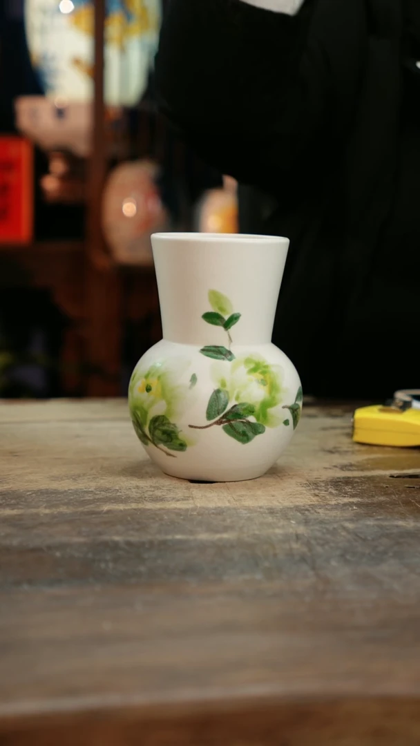 【闪购商品】瓷片景德镇纯手工釉下彩精品花瓶