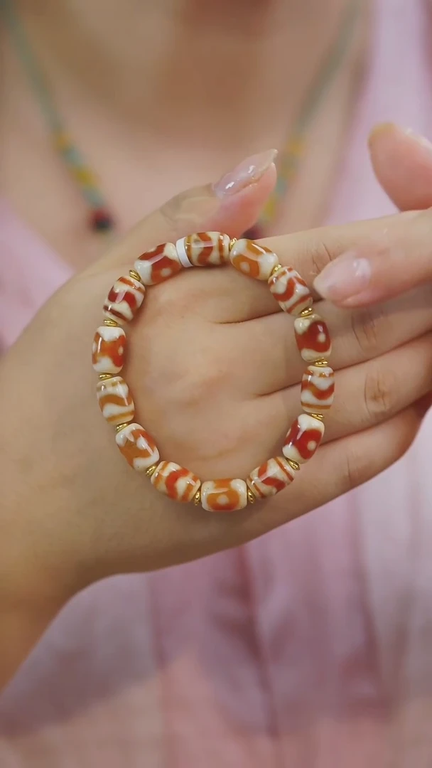 玛瑙/玉髓手串未镶嵌多样性发其一