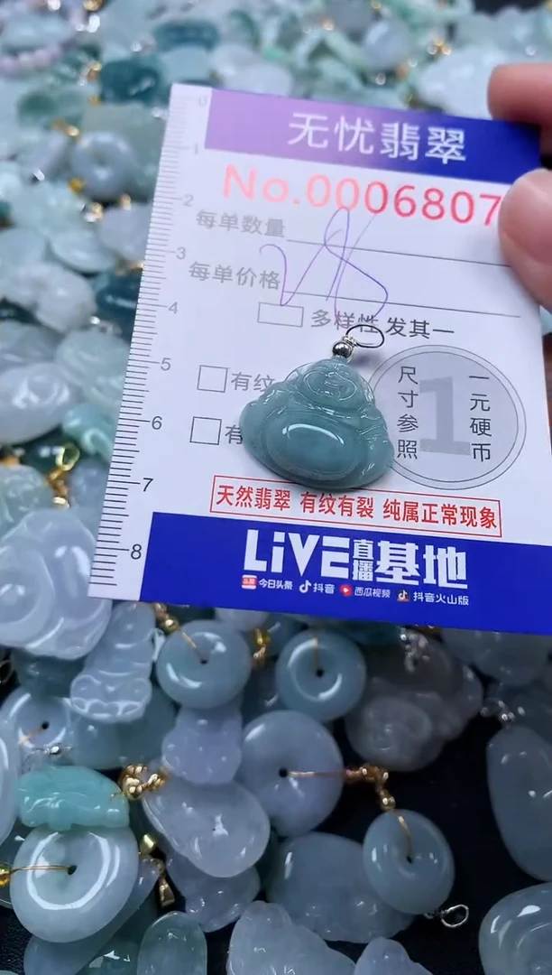 颈饰未镶嵌翡翠6807