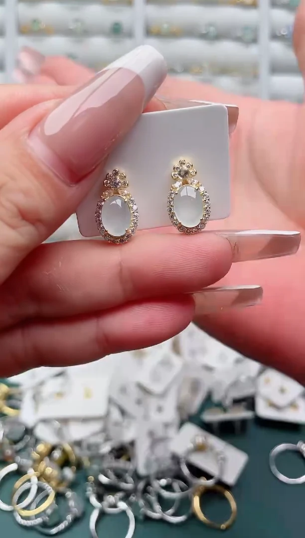 吊坠(不含链)银S925镶嵌翡翠.