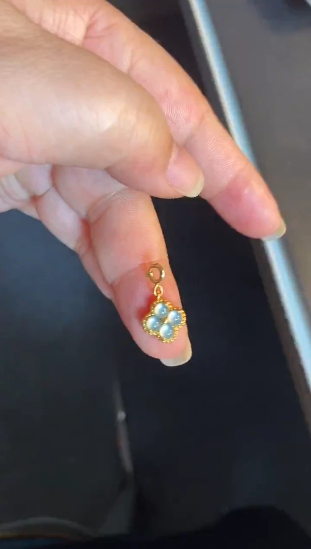 吊坠(不含链)银S925镶嵌翡翠1