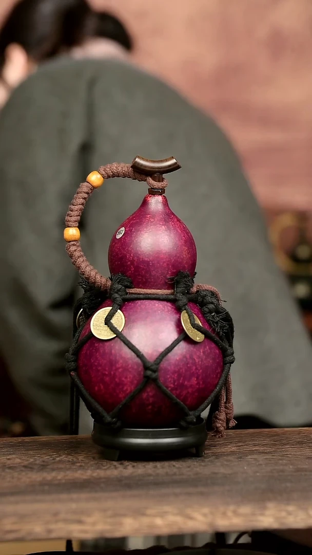 562号中药煮色  大漆葫芦水壶/酒壶 一物一拍