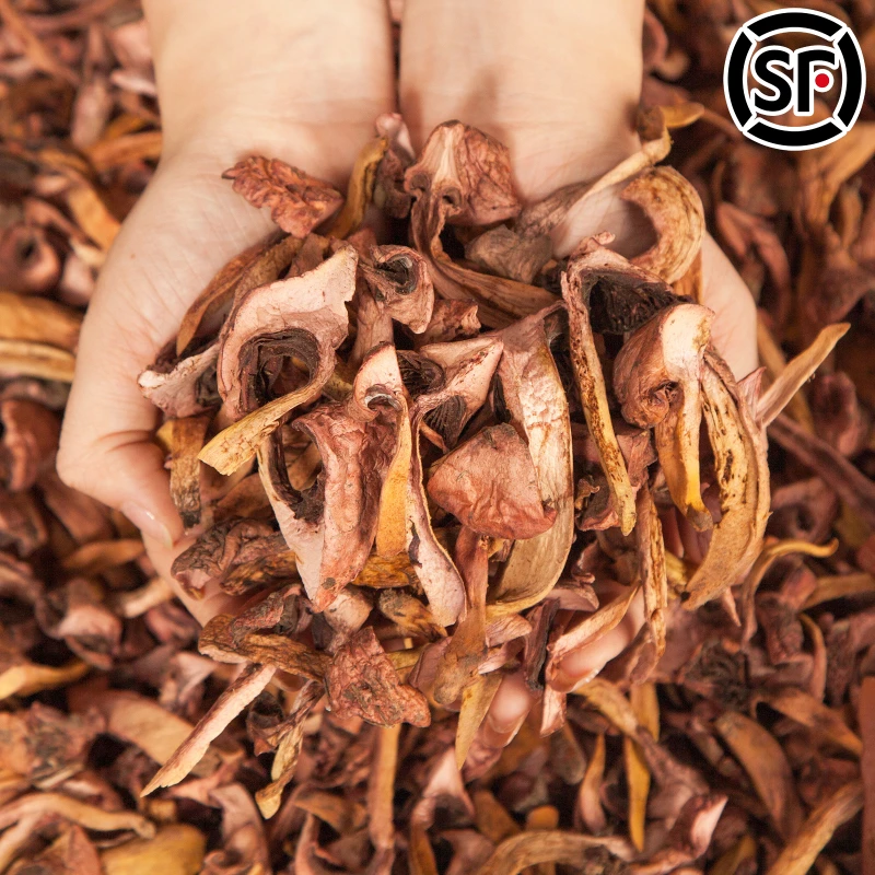 溪味道东北野生松树伞蘑菇干长白山特产红蘑干货食用菌肉蘑