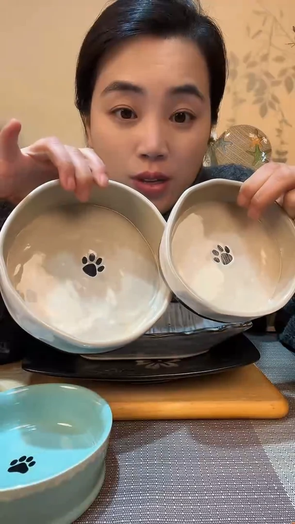 【闪购商品】瓷片瑕疵款 2个大小异形碗 介意勿拍