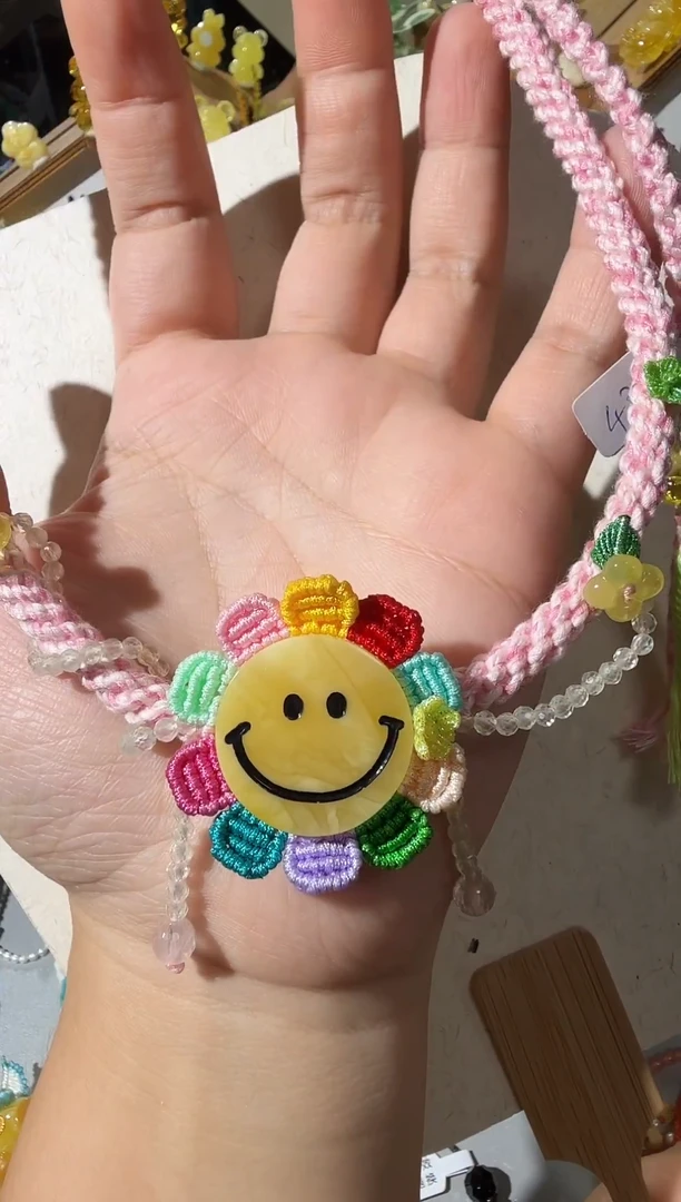 蜜蜡项链未镶嵌蜜蜡笑脸项链