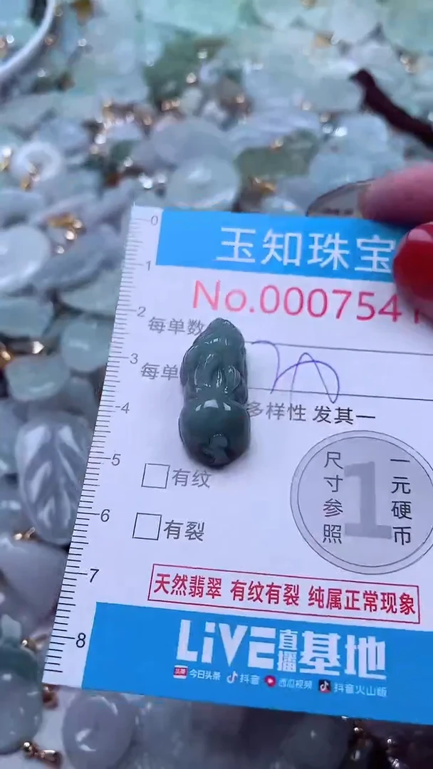 吊坠(不含链)未镶嵌翡翠7541