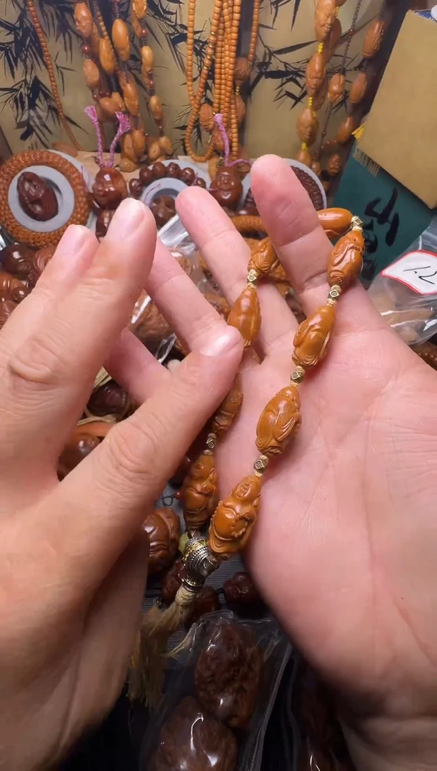 手串橄榄核八宝弥勒