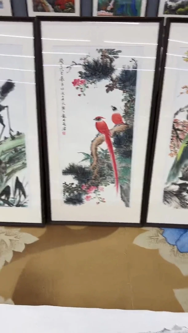 绘画前*者绘画Y-邵明义-三尺-花鸟画不带框